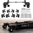 Transferable Caster Kit for quickjack 7000TL/TLX, 6000EXT/ELX Models, 360° Dual-Bearing Swivel Caster Kit, Effortless Jack Mobility, Protect Your Spine and Floor