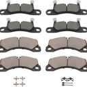 SCITOO D1349 D1453 8pcs Brake Pad Sets For Volkswagen For Tiguan 2011-2017