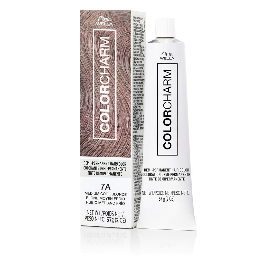 COLORCHARM Demi Permanent Hair Color - Gloss, Refresh & Tone - 2 Fl Oz (7A Medium Cool Blonde)