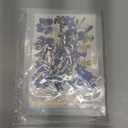 Nuanchu Dried Pressed Flowers for Crafts Resin Pressed Flowers Bulk Purple Dried Wildflowers Leave Natural with Tweezer DIY Christmas Crafts Supplies for Resin Mold Scrapbooking Nail Soap Making