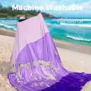 OCOOPA Extra Large Beach Blanket, Sand Free, Large Oversized Camping Mat, Comfortable Parachute Nylon, Cozy& Chic, Compact& Light, 4 Stakes&1 Travel Bag, S09, XX-Large