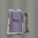 Minyee Compatible with Apple Watch Band 42/41/40/38/44/45/46/49mm Women, Dressy Slim Elegant Leather Metal Chain Strap with Bling Camellia Charms for iWatch Series 11 10 9 8 7 6 5 4 SE/Ultra 3 2 1 (Starlight/Rose Gold)