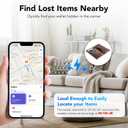 2 Pack Wallet Tracker Card [Apple MFi Certified] Air Tracker Tag (iOS only), IP68 0.11in Rechargeable Smart Card Work with Apple Find My, Keys Finder and Item Locator for Passport, Bags, Laptop, Black
