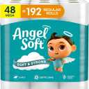 Angel Soft Toilet Paper, 48 Mega Rolls = 192 Regular Rolls, Soft and Strong Toilet Tissue