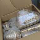 Set of 9 Cake Stands Metal Cupcake Stand Set Multiple Styles Candy Fruit Display Tower Dessert Plate Cake Serving Tray for Birthday Party Wedding Anniversary Baby Shower Engagement (Gold)