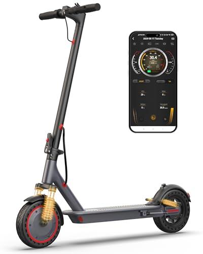 VOLPAM 10 Inches Electric Scooter, Dual Suspension, 19 MPH Top Speed, 500W Powerful Motor, 28 Miles Long Range, Dual Braking, Max Load 264 lbs