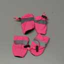 YAODHAOD Dog Shoes for Small Dogs, Puppy Dog Boots & Paw Protector for Winter Snowy Days, Anti-Slip Sole Dog Booties for Indoor Hardwood Floor 4PCS (Pink, Size: 4)