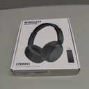 Queemie Wireless Bluetooth Headphones with FM Radio, OverEar Wireless Headset for TV, Computer & Phone, No Audio Delay Deep Bass Headphone UltraLightweight Design for Teens & Elderly (Black)