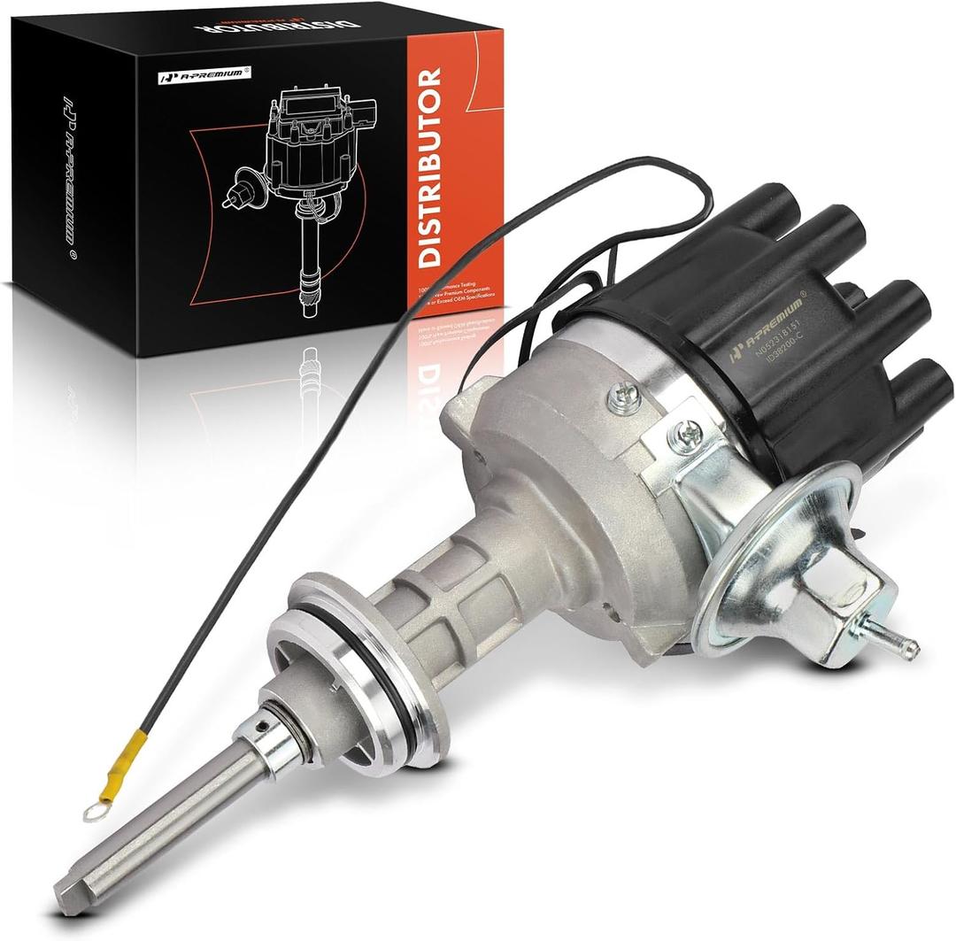 A-Premium Ignition Distributor with Cap and Rotor Compatible with Chrysler Newport & Desoto Desoto & Dodge Challenger, 330, Charger, Coronet, Monaco, Polara, A100 & Plymouth Cuda, Duster, Fury