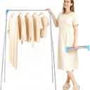 Twist-to-Lock Portable Clothes Drying Rack, Foldable Garment Rack for Travel, Dance Competitions, Collapsible Hanging Rack for Camping, Hotel & Dorm Use (Basic)