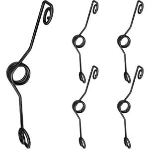 Oudain 5 Pieces Hinge Pin Door Stop Butterfly Spring Keep Door Open Hinge Stopper Residential Wedges Fits for Bedroom Interior Outdoor Props (Black)