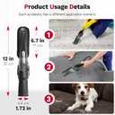 Universal Vacuum Attachments & Brushes, 8-Piece Small Portable Shop Vac Accessories with Adapter Kit for Car Detailing, Home, Pet Hair Cleaning Fits Most Standard Vacuums