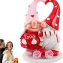 Valentines Day Gnomes, Resin Valentine's Figurines, Sweet Valentine's Day Gift, Valentines Gnomes Decor, Suitable for Home Decor, Weddings and Love Themed Events