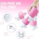 Nefeeko Collapsible Water Bottle, BPA Free 26oz Foldable Water Bottle for Travel Sports, Leak-Proof Spill-Proof Portable Water Bottles with Carabiner, Lightweight