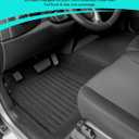 Floor Mats for Chevy Silverado GMC Sierra 1500 2007-2013 & for Chevrolet Silverado Sierra 2500HD 3500HD 2007-2014(Only Crew Cab, Front Bench Seat, w/o Rear Underseat Storage, Carpet Floor), Car Liners