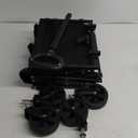 Foldable Wagon with Extended Tailgate: Collapsible Large Capacity Folding Wagon - Heavy Duty Utility Carts for Shopping,Garden,Sports,Groceries,Apartment,Camping,Outdoor - Black
