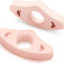 Book Page Holder, 2 Pack Breathable Silicone Thumb Page Holder for Reading, Ideal Book Reader Gifts and Reading AccessoriesSmall Size, Pink