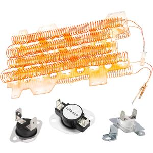 DVE52M7750V/A3 DVE52M7750W/A3 DVE52M8650V/A3 DVE52M8650W/A3 DVE54M8750V/A3 DVE54M8750W/A3 DVE54R7200V/A3 DVE54R7200W/A3 DVE54R7600C/A3 DVE54R7600V/A3 Dryer Heating Element Kit Fit for Sam-sung Dryers