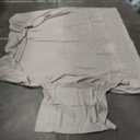 Tan Duvet Cover Queen Size 3 Pieces, Soft & Lightweight Light Taupe Quilt Cover Set - 1 Neutral Duvet Cover with Zipper (90x90) and 2 Pillowcases for Women Men