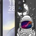 LUMARKE for Galaxy S23 Case with Enhanced Camera Lens Protection, Translucent Matte Acrylic Phone Cover - Cute Aesthetic Stylish Design for Women Girls - Astronaut