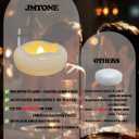 48 x JMTONE Floating Candles, Water-Activated 2.3" Flameless LED Candle Waterproof Plastic White Battery Operated Candle for Centerpieces, Cylinder Vases Table Decorations Wedding Pool Party 48 Packs