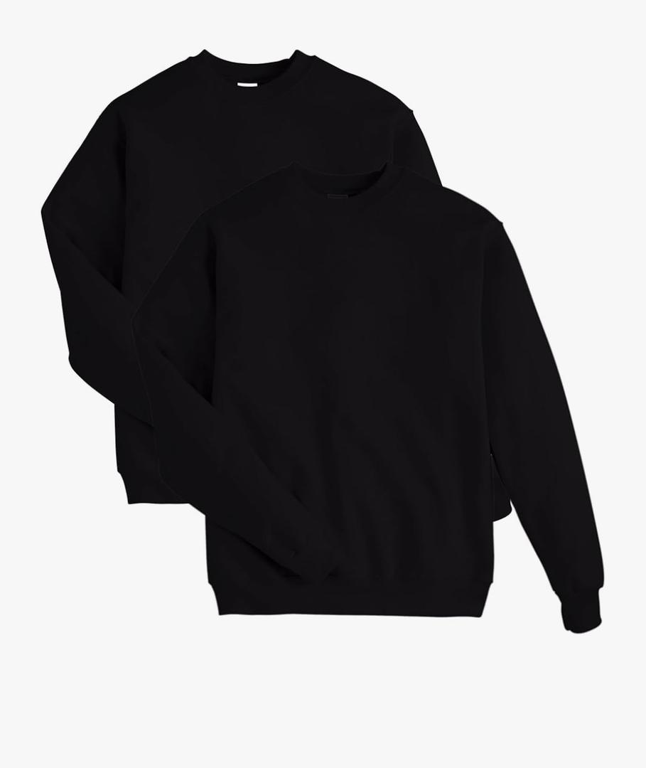 Amazon Essentials Boys and Toddlers' Fleece Crew-Neck Sweatshirts Pack Of 2 , Multipacks S, 6-7 Years