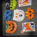 Halloween Themed Decorations and Bags 9 Pumpkin Bags, 12 Zombie Bags, 14 Ghost Bags, 2 Masks, Stickers