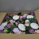 Hotop 12 Pcs Artificial Rose Flower Balls for Centerpieces, Silk Roses Kissing Balls Romantic Faux Floral Arrangements for Engagement Wedding Home Decor (Fantasy Violet)