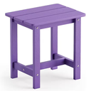 LUE BONA Adirondack Outdoor Side Table, 2-Tier Aruba Blue HDPS Patio End Table Weather Resistant, Outdoor Morden Side Table for Patio, Pool, Porch