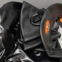 Heavy Duty Snow Tube, Inflatable Durable 40" Snow Sled Tube with Cushion Seat, Premium Sturdy 600D Canvas Cover Sledding Tube with Towable Pull Ring and Reinforced Handles for Adult and Kids