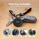 Air Tags for Android, Bluetooth Tracker for Google Find Hub (Find My Device) App, Item Finder Locator for Keys, Luggage, Backpack, Purse (BLK, 4PCS)