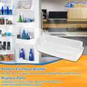 2187172 Door Shelf Bin Replacement for Frigidaire Whirlpool Kenmore Amana Roper Estate Replace PS328468 AP3853103 WP2187172 2187194K AP6006028 PS986890