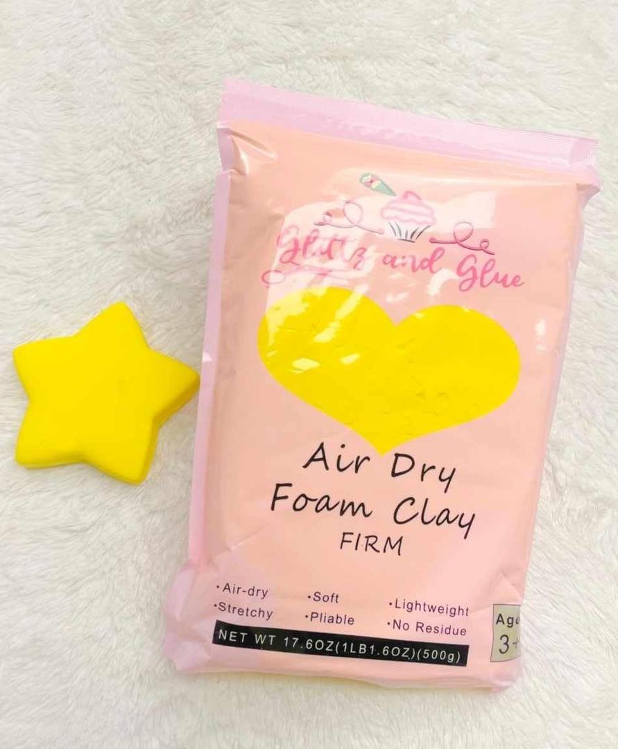 Air Dry Foam Firm Clay (Mustard)