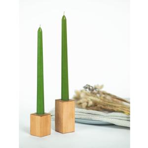 CANDWAX 10 inch Tapered Candles - Set of 12 Pearl Unscented Dripless Candlesticks - Perfect for Dinner 