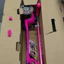 3-Wheel Kick Scooter for Kids Ages 3-8 Lean-to-Steer Toddler Scooter with Extra Wide Light Up Wheels, 4 Adjustable Heights, Foldable Scooters for Boys & Girls, Max Weight 110lbs (Pink)