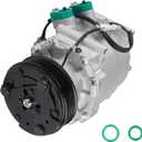 TadaMark A/C Air Conditioner Compressor With Clutch Fit for Honda Civic 1.7L 2002 2003 2004 2005 02 03 04 05 Replace for 0610061 6511266 2004914AM 77613 78613