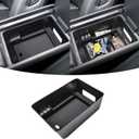 Center Console Organizer Insert Tray Compatible with 2024 2025 2026 Hyundai Santa Fe SE/SEL/XRT/Limited/Calligraphy Accessories, Armrest Storage Box Secondary Compartment with lighting cutout