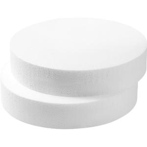 10 Inch Foam Circles for 2-Pack 2 Inch Thick, Crafts, Polystyrene Circles for DIY Crafts School Supplies Decorations(White)