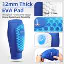 2 Pairs Lightweight Soccer Shin Guards for Kids Youth Adult, Medium
