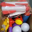 4-in-1 Water Sprinkler Baseball Toy, Water-Spraying Rocket, Water Baseball, Rocket Launch Game, Spinning Water Sprayer Outdoor Summer Toys for Boys Girls Outside Water Game Toys for Kids 3-12