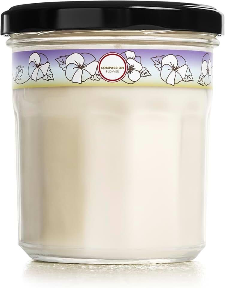 MRS. MEYER'S CLEAN DAY Scented Soy Candle, Large, Compassion Flower Scent, 7.2 Ounce Candle 2 Pack