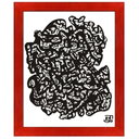 Grotesque with Stiletto Red Frame, 19.5" x 23.5