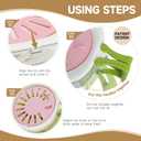 Fruit Vegetable Washing Bowl with Strainer, Berry Lettuce Keeper for Fridge Refrigerator Organization, Portable Colander for Kitchen Fridge, Drainer Container With Lid, 2 Pack (Pink)