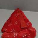 PIKRONSH Christmas Tree Skirt, 48 Inch Red Velvet Tree Skirt with Snowflakes Patterns, Indoor Christmas Decorations