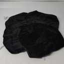 Smiry Velvet Seat Covers for Dining Room Chair Set of 4, Stretch Fit Removable Washable Chair Seat Cushion Protector Slipcovers with Ties, Black