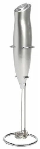 Primula Handheld Battery Operated Milk Frother with Stand - Silver