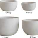 Creative Co-op White Marble Bowls (Set of 4)