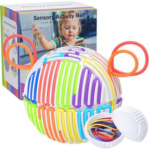 DoDoMagxanadu Sensory Activity Board- Easter Basket Stuffers Silicone Fidget Toys for Stress and Anxiety Relief, ADHD Autism Sensory Toys for Kids 3+ & Adults, Small