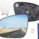 For Toyota RAV4 Left Driver Side Mirror Glass Replacement 2013 2014 2015 2016 2017 2018, For tacoma 2016-2021 Accessories With Power Heated&Blind Spot,Truck Mirrors