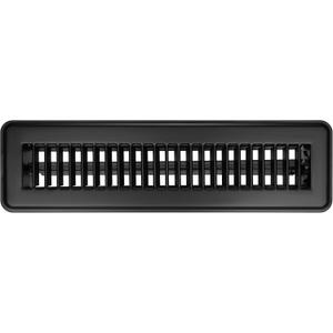 Floor Register Vents 2x14 Inch, Heavy Duty Walkable Floor Vent Covers 2x14 for Home Floor Sidewall Office or Ceiling Vent, Adjustable Premium Finish Steel Floor Vent Cover 1 Pcs, Black